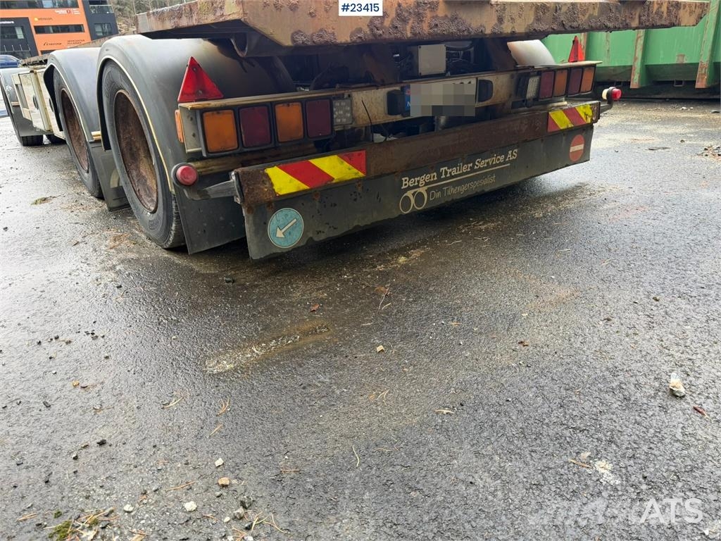 Kaupe 3 akslet hook trailer with tipper for sale as a re مقطورات لوادر