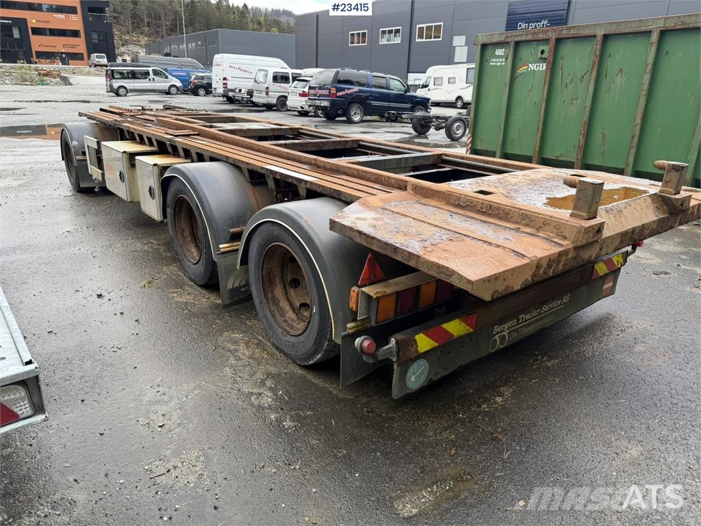 Kaupe 3 akslet hook trailer with tipper for sale as a re مقطورات لوادر