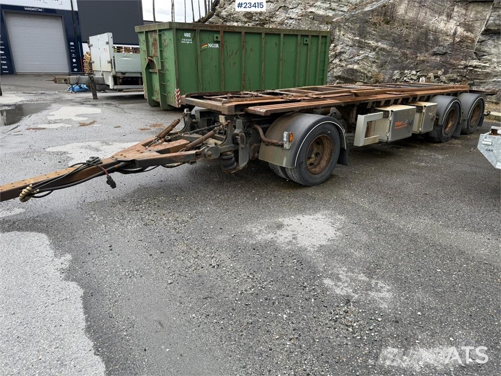 Kaupe 3 akslet hook trailer with tipper for sale as a re مقطورات لوادر