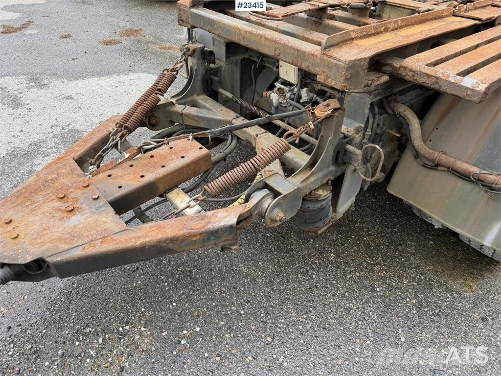 Kaupe 3 akslet hook trailer with tipper for sale as a re مقطورات لوادر