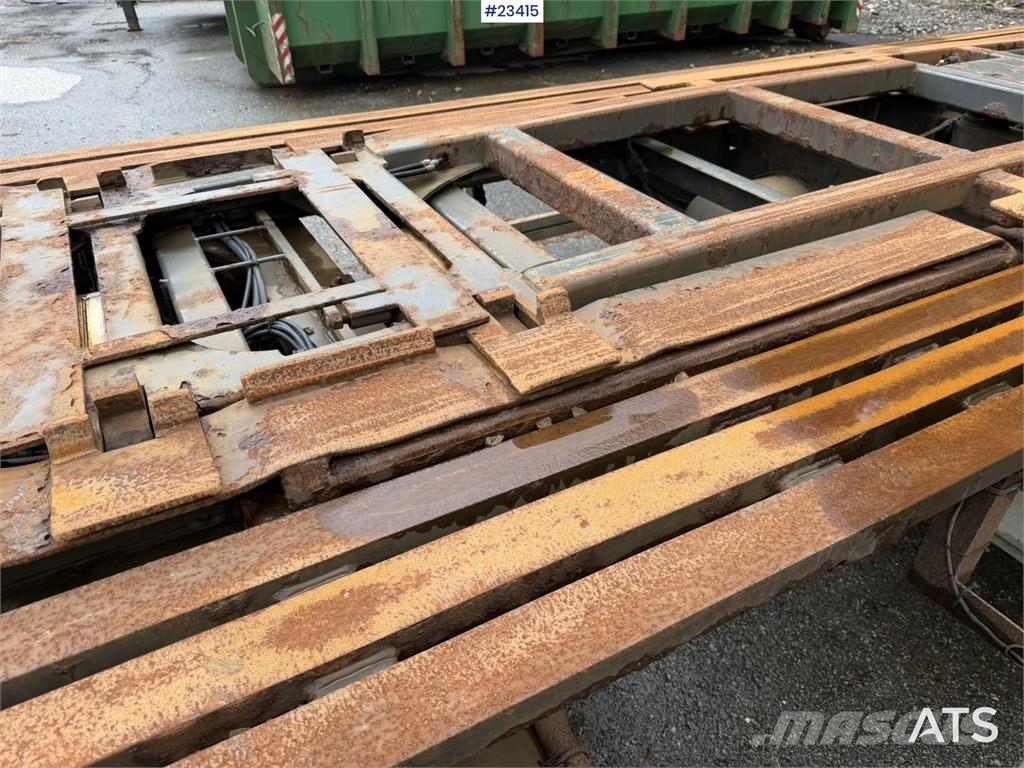 Kaupe 3 akslet hook trailer with tipper for sale as a re مقطورات لوادر