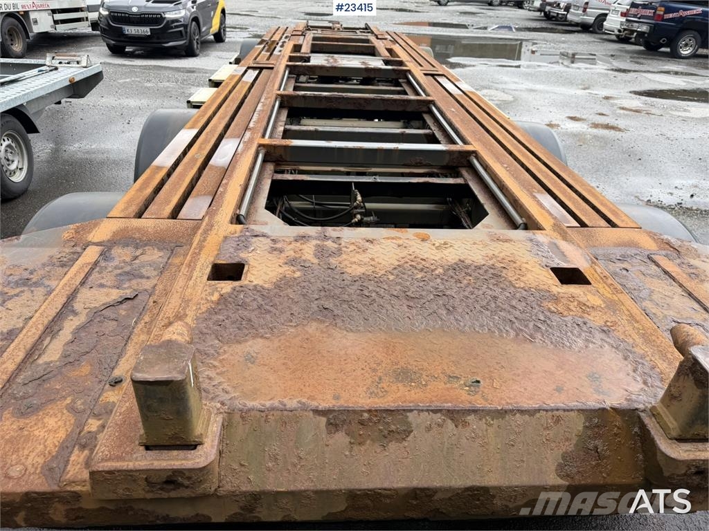 Kaupe 3 akslet hook trailer with tipper for sale as a re مقطورات لوادر