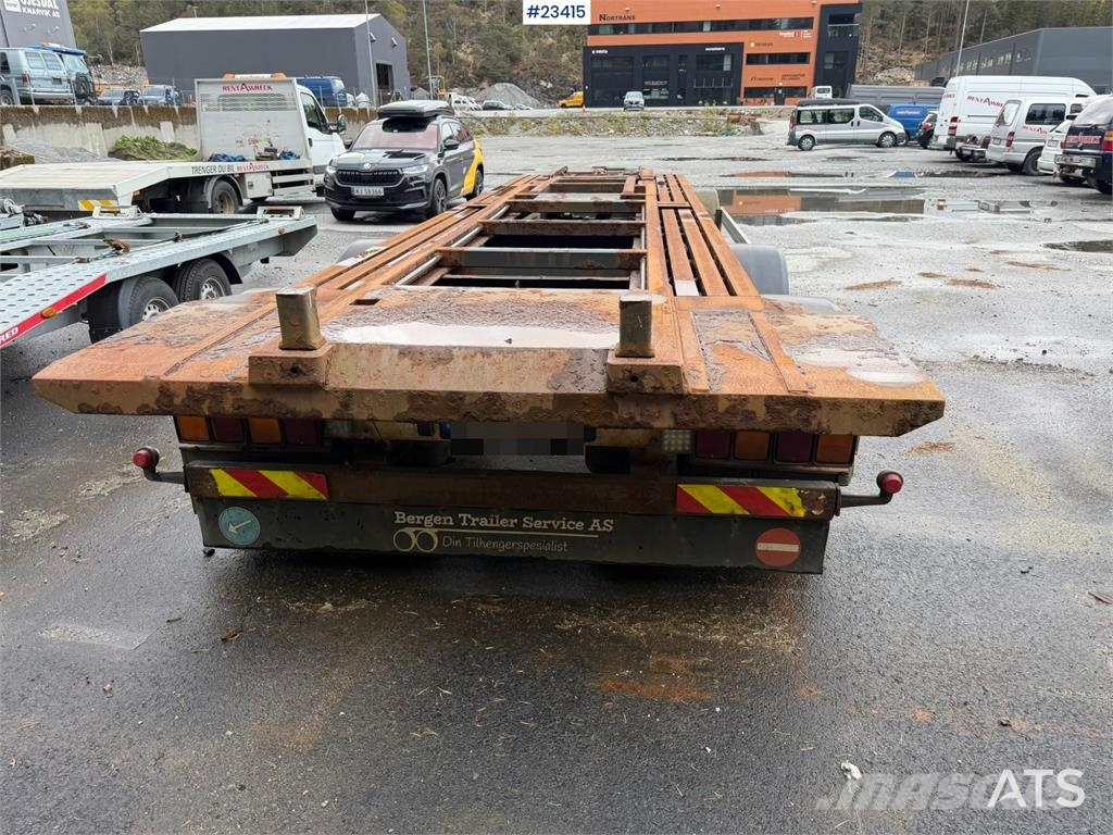 Kaupe 3 akslet hook trailer with tipper for sale as a re مقطورات لوادر