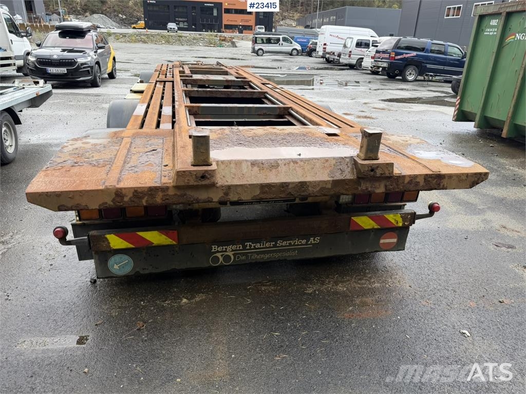 Kaupe 3 akslet hook trailer with tipper for sale as a re مقطورات لوادر