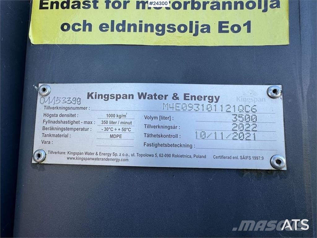 KINGSPAN tank Muut metsäkoneet