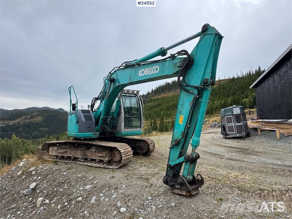 Kobelco SK135SRLC Tracked excavator – New tracks and sproc Beltegraver