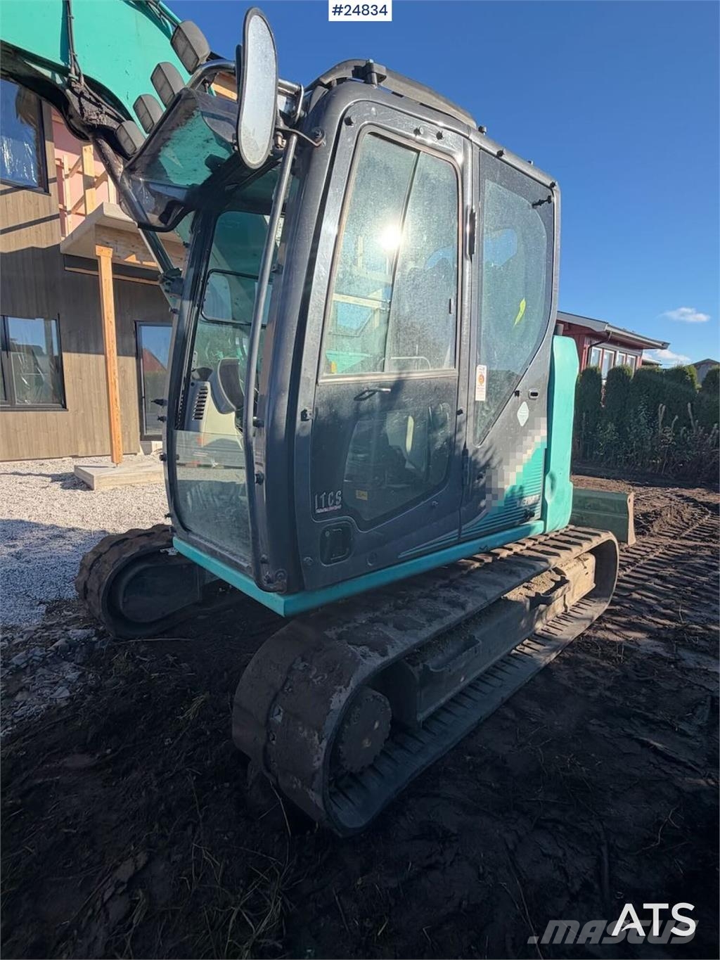 Kobelco SK75SR-3E Tracked excavator – tiltrotator and 2 bu Beltegraver