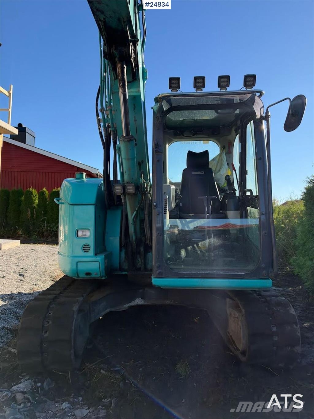 Kobelco SK75SR-3E Tracked excavator – tiltrotator and 2 bu Beltegraver
