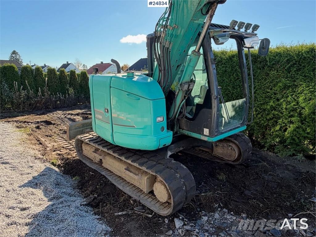 Kobelco SK75SR-3E Tracked excavator – tiltrotator and 2 bu Beltegraver