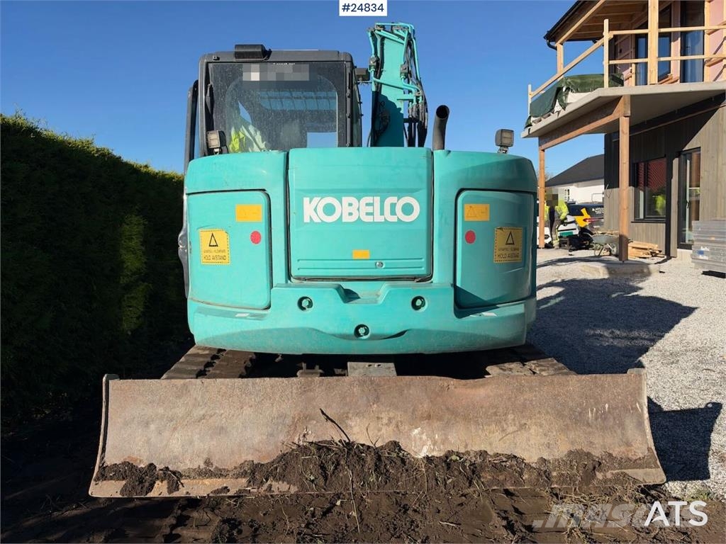 Kobelco SK75SR-3E Tracked excavator – tiltrotator and 2 bu Beltegraver