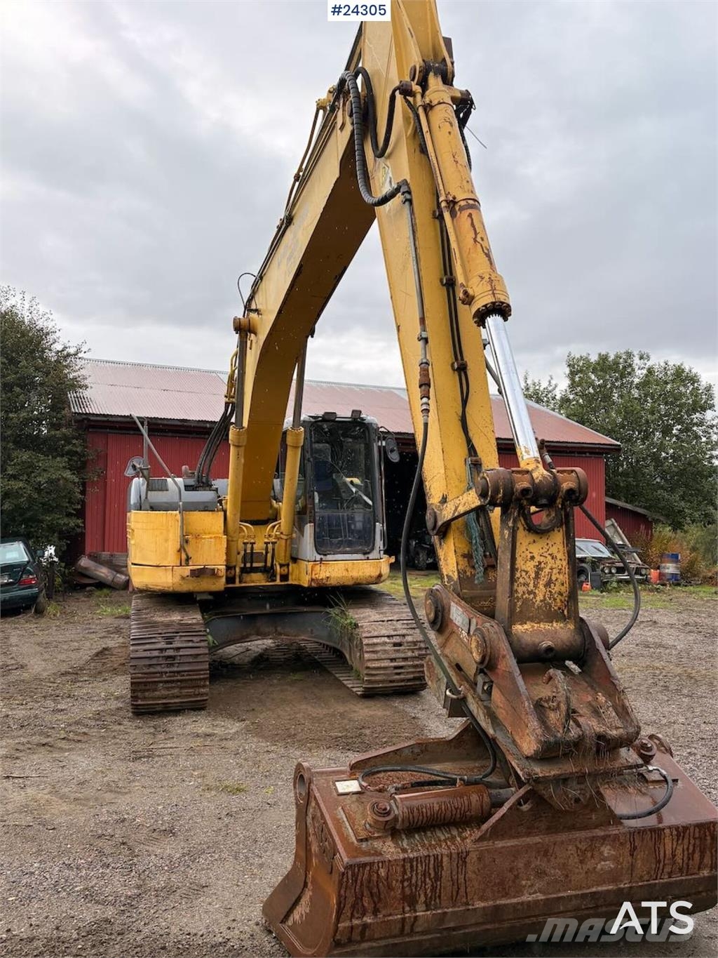 Komatsu PC228 Tracked Excavator with Hydraulic Grading Buc Beltegraver
