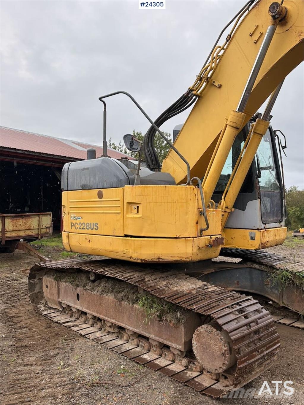 Komatsu PC228 Tracked Excavator with Hydraulic Grading Buc Beltegraver