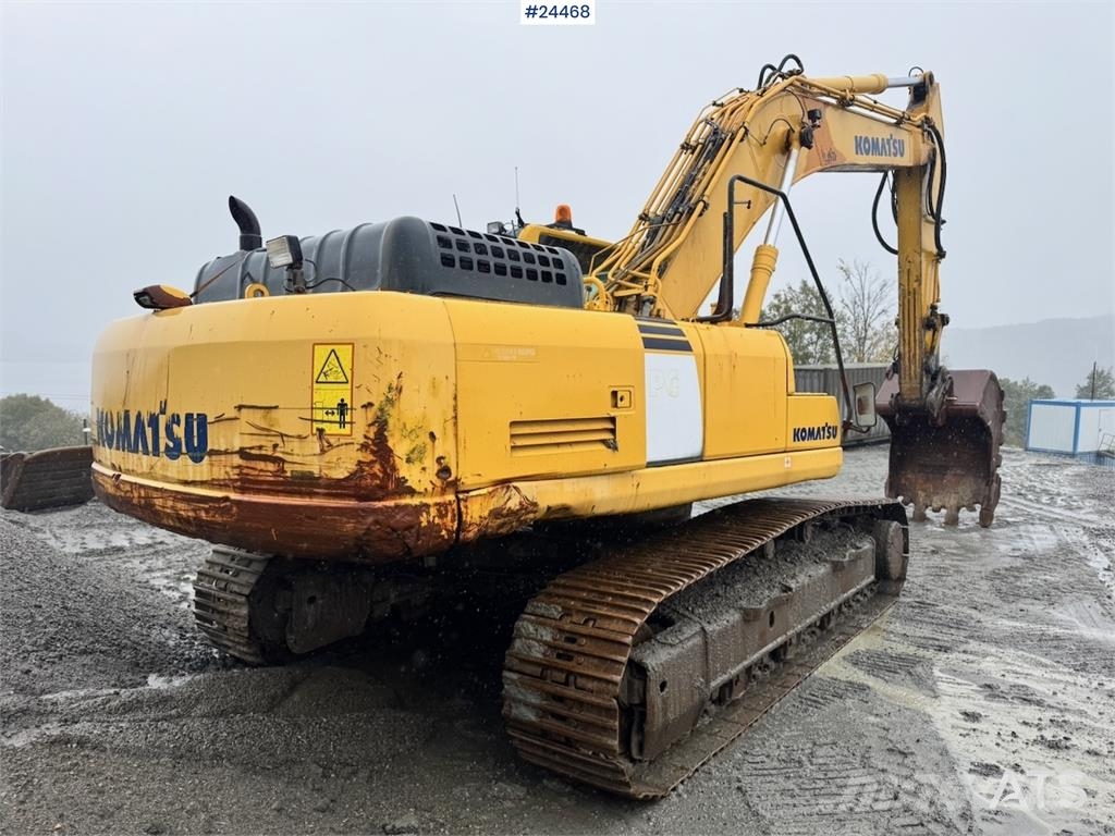 Komatsu PC350LC-8 Excavator w/ Digging Bucket WATCH VIDEO Гусеничные экскаваторы