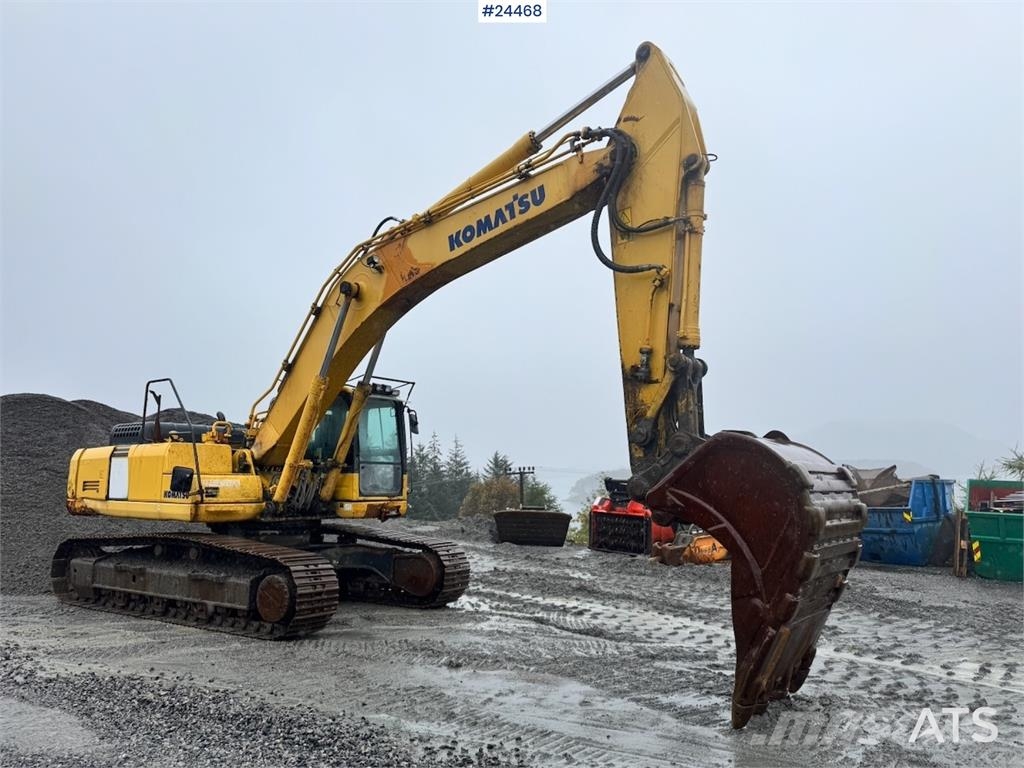 Komatsu PC350LC-8 Excavator w/ Digging Bucket WATCH VIDEO Гусеничные экскаваторы