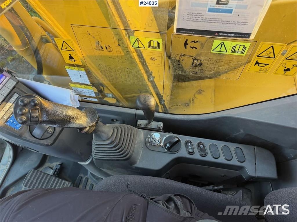 Komatsu PC78US-10 Excavator with tiltrotator, 2 buckets, r Pásová rýpadla