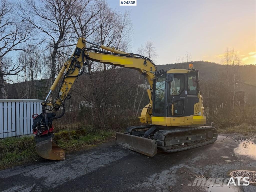 Komatsu PC78US-10 Excavator with tiltrotator, 2 buckets, r Pásová rýpadla