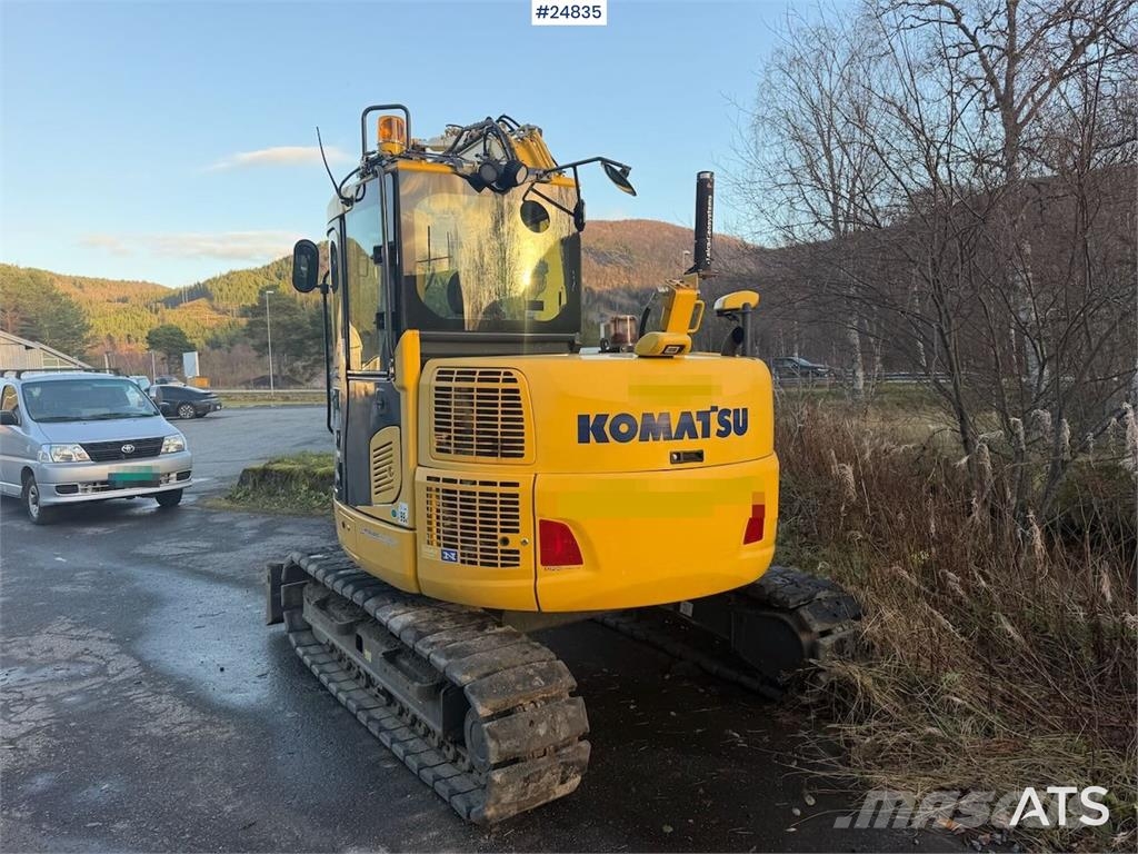 Komatsu PC78US-10 Excavator with tiltrotator, 2 buckets, r Pásová rýpadla