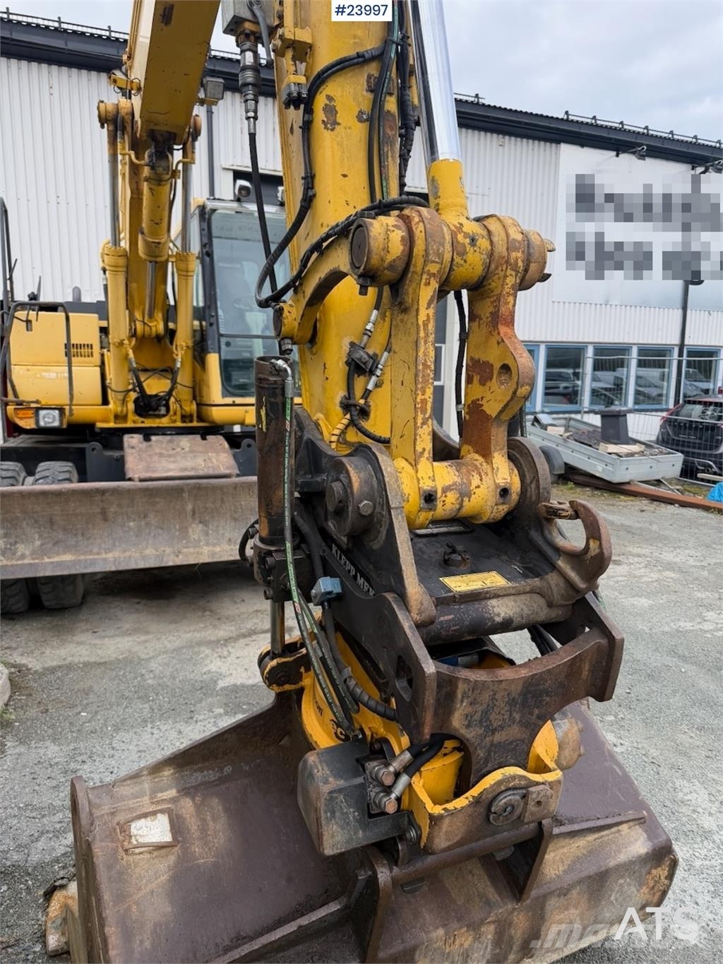 Komatsu PW130 Wheeled Excavator with Engcon Tiltrotator an Wielgraafmachines