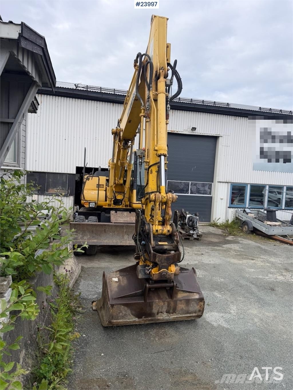 Komatsu PW130 Wheeled Excavator with Engcon Tiltrotator an Wielgraafmachines