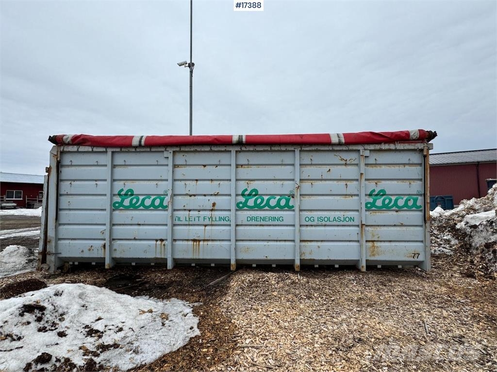  Krokcontainer m/ hydraulisk rullepresenning Transport - Annet