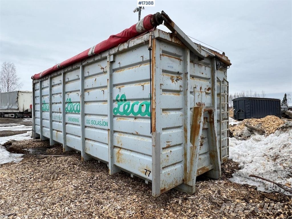  Krokcontainer m/ hydraulisk rullepresenning Transport - Annet