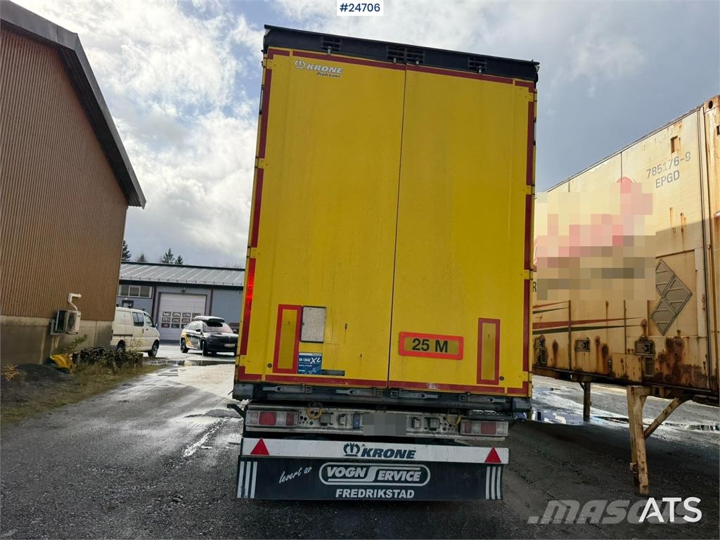 Krone 3-axle curtain-sided trailer with 2-axle Krone dol Інші причепи