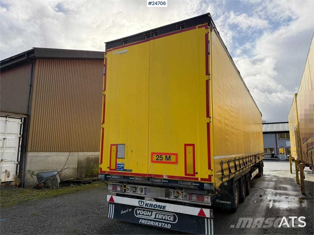 Krone 3-axle curtain-sided trailer with 2-axle Krone dol Інші причепи