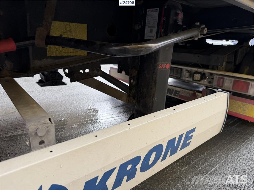 Krone 3-axle curtain-sided trailer with 2-axle Krone dol Інші причепи