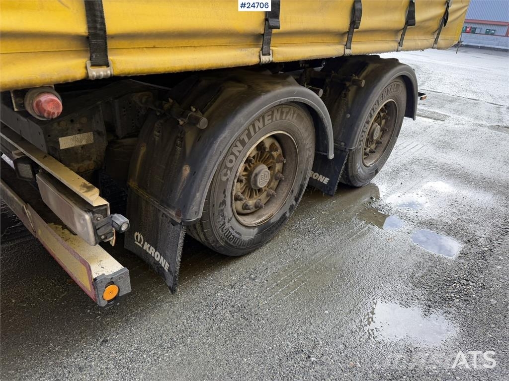 Krone 3-axle curtain-sided trailer with 2-axle Krone dol Інші причепи