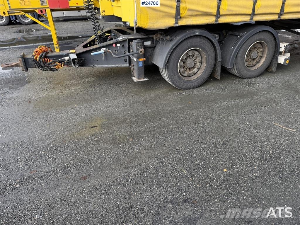 Krone 3-axle curtain-sided trailer with 2-axle Krone dol Інші причепи