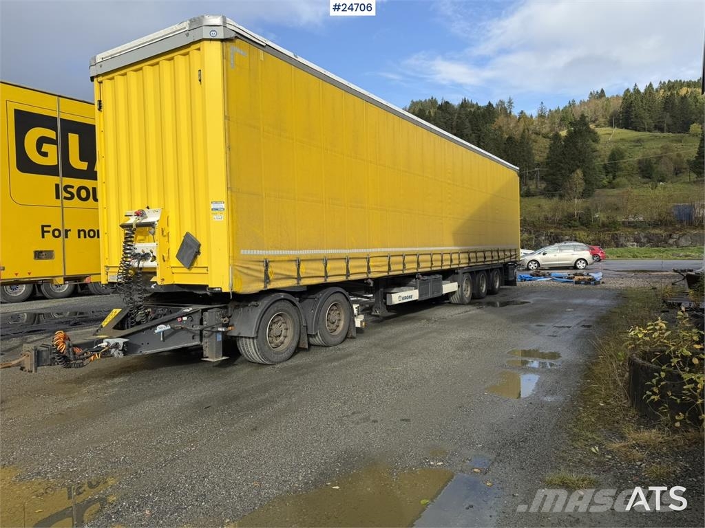 Krone 3-axle curtain-sided trailer with 2-axle Krone dol Інші причепи
