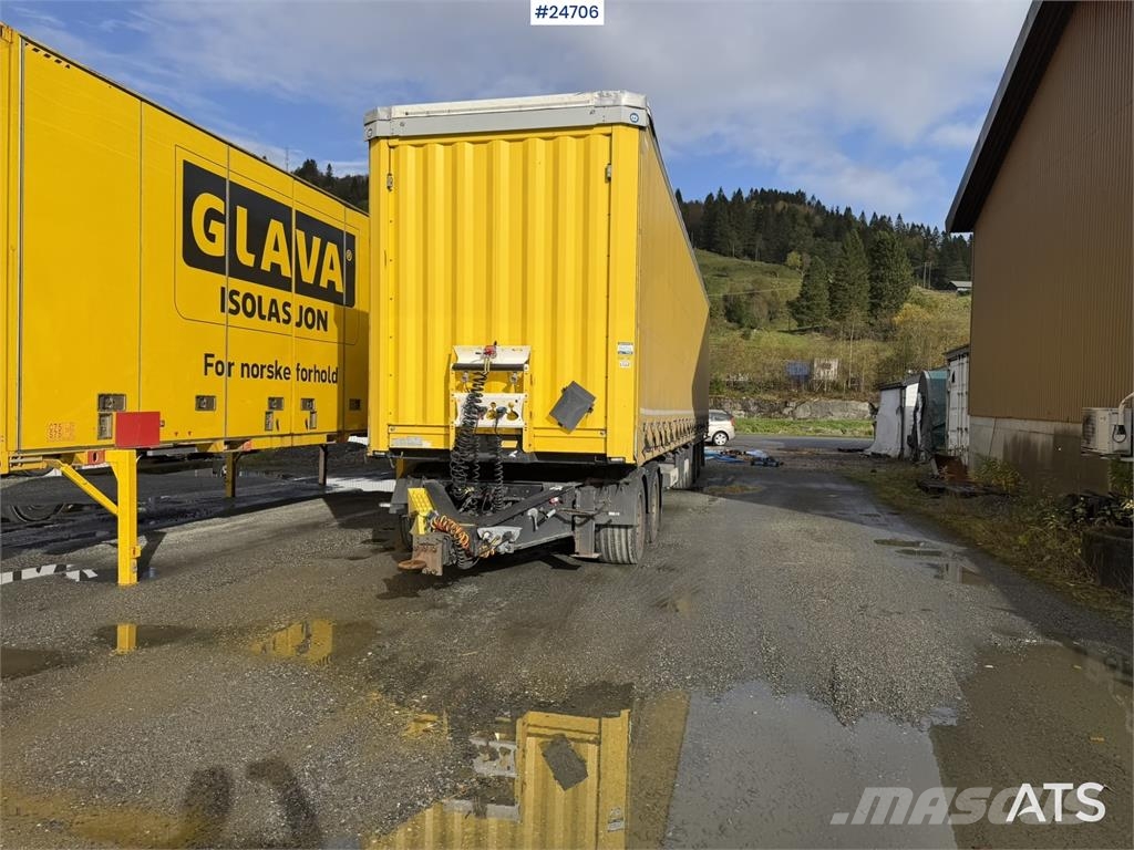 Krone 3-axle curtain-sided trailer with 2-axle Krone dol Інші причепи