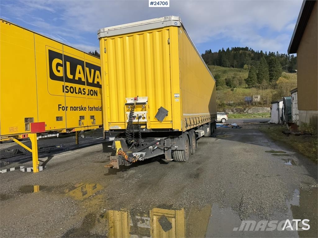 Krone 3-axle curtain-sided trailer with 2-axle Krone dol Інші причепи