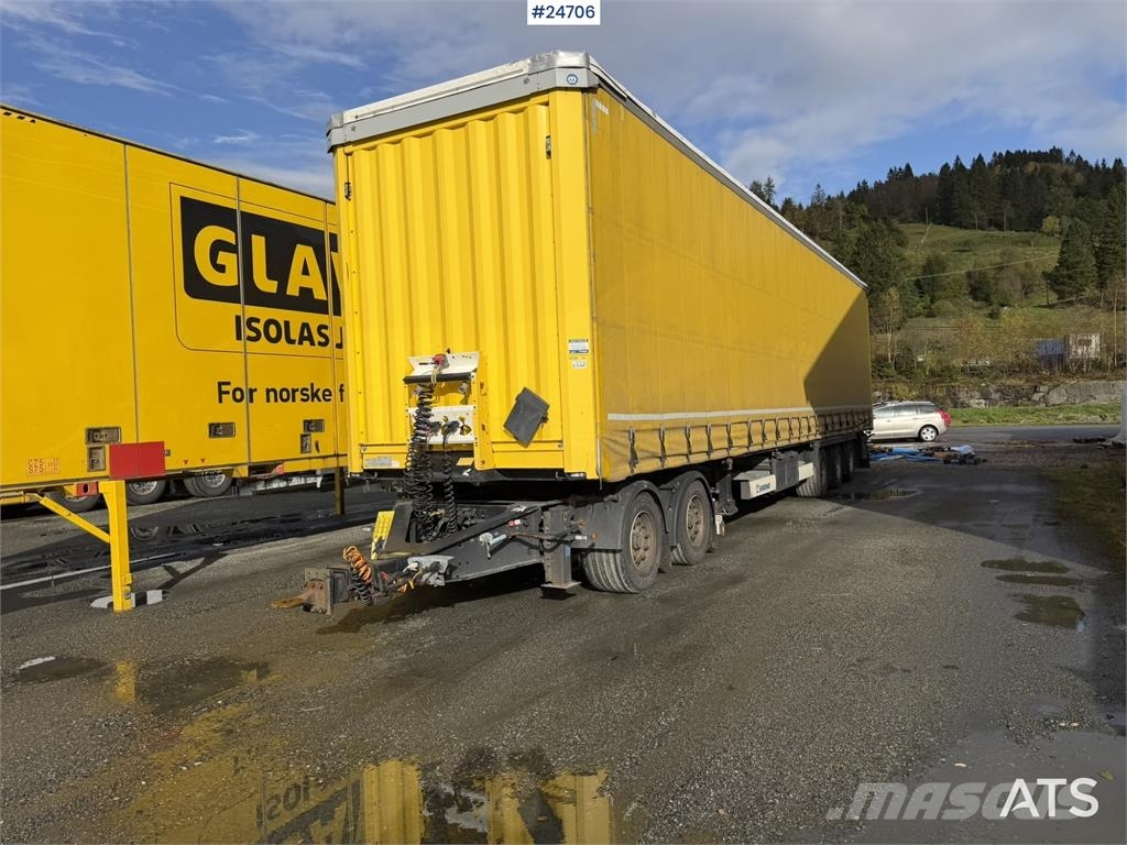 Krone 3-axle curtain-sided trailer with 2-axle Krone dol Інші причепи