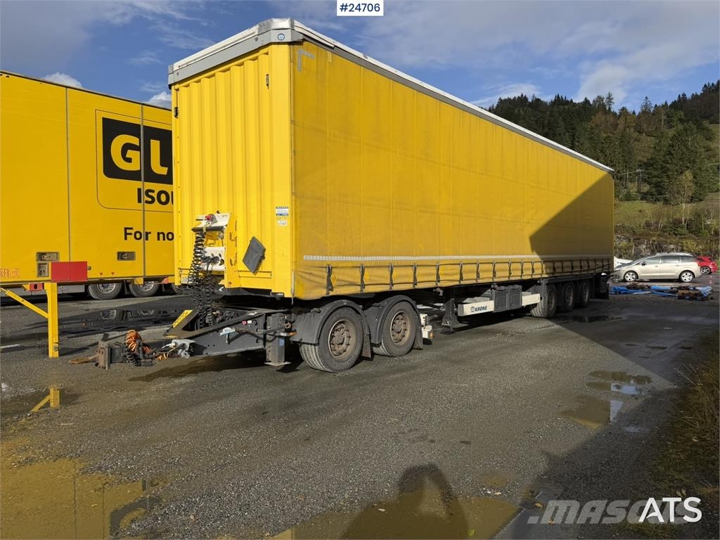 Krone 3-axle curtain-sided trailer with 2-axle Krone dol Інші причепи