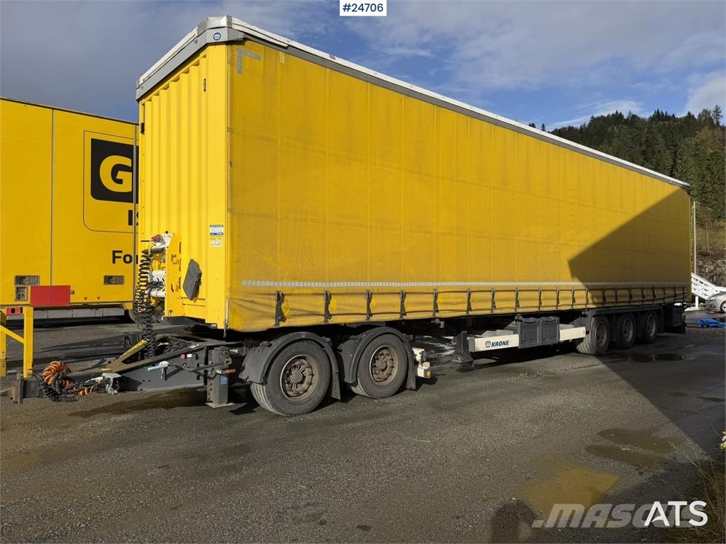 Krone 3-axle curtain-sided trailer with 2-axle Krone dol Інші причепи