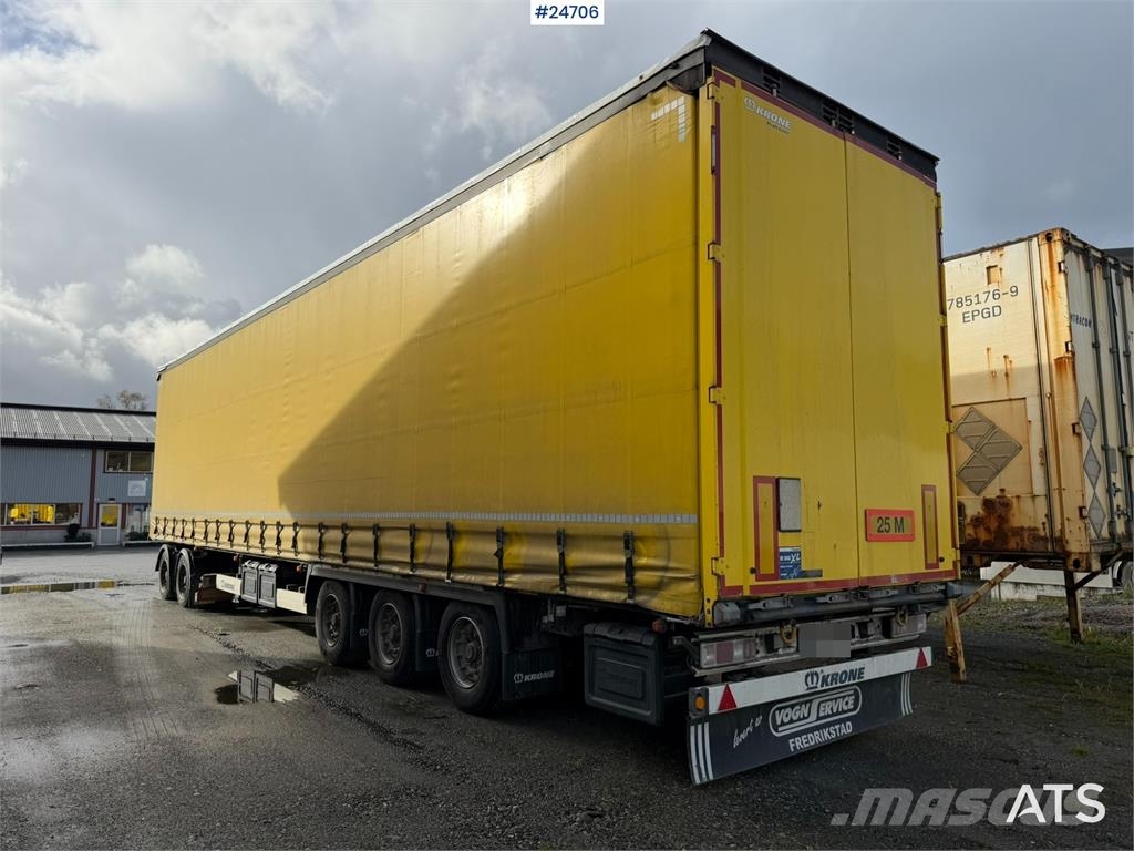 Krone 3-axle curtain-sided trailer with 2-axle Krone dol Інші причепи