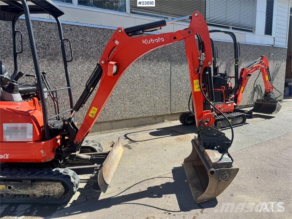 Kubota U17-3A Mini Excavator with 2 Buckets – 1,240 Hours Minigraafmachines < 7t