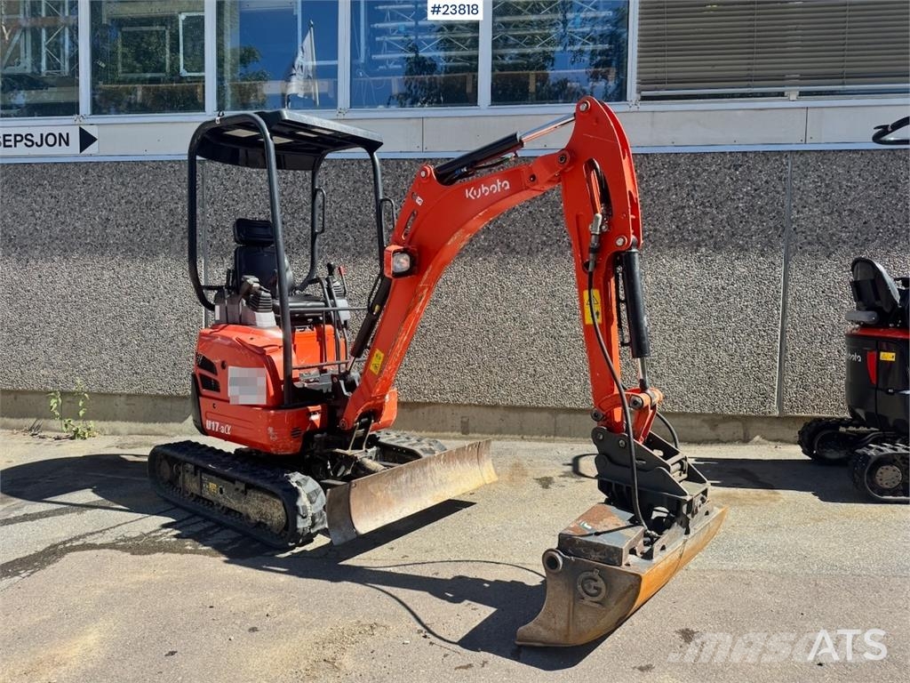 Kubota U17-3A Mini Excavator with 2 Buckets – 1,240 Hours Minigraafmachines < 7t