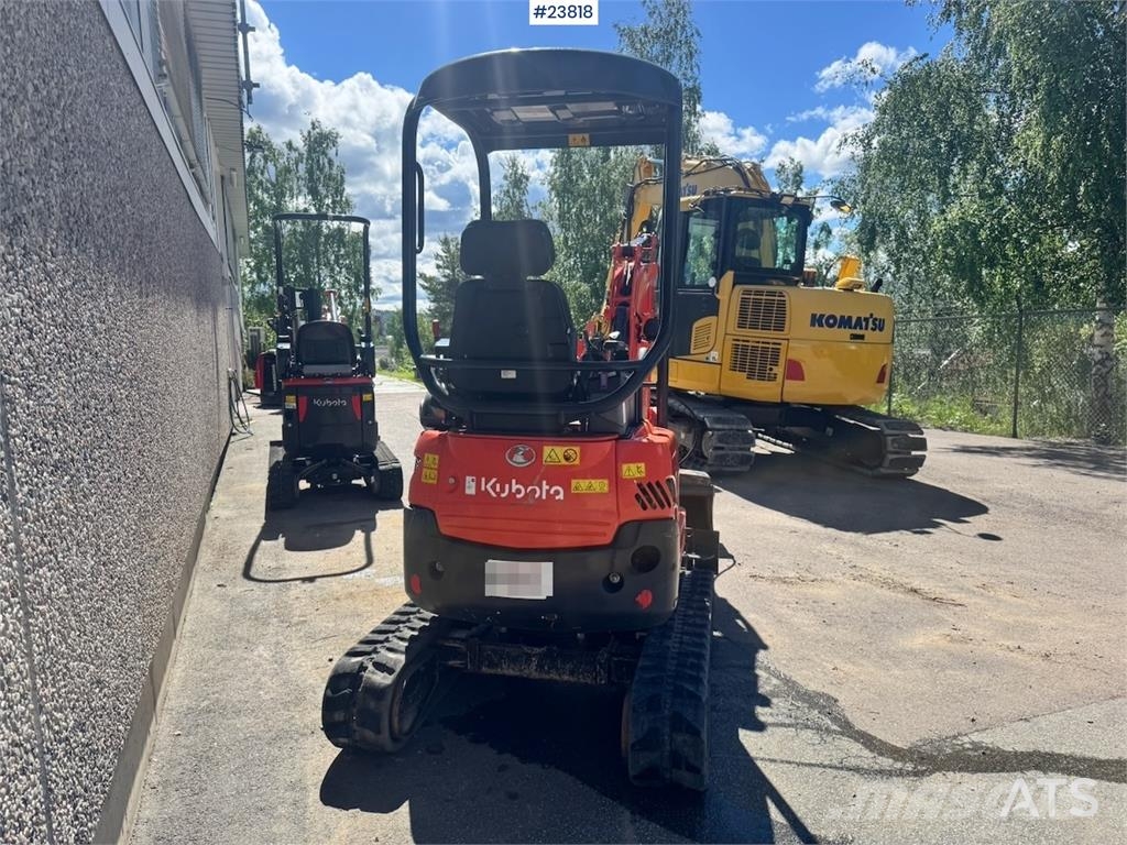 Kubota U17-3A Mini Excavator with 2 Buckets – 1,240 Hours Minigraafmachines < 7t
