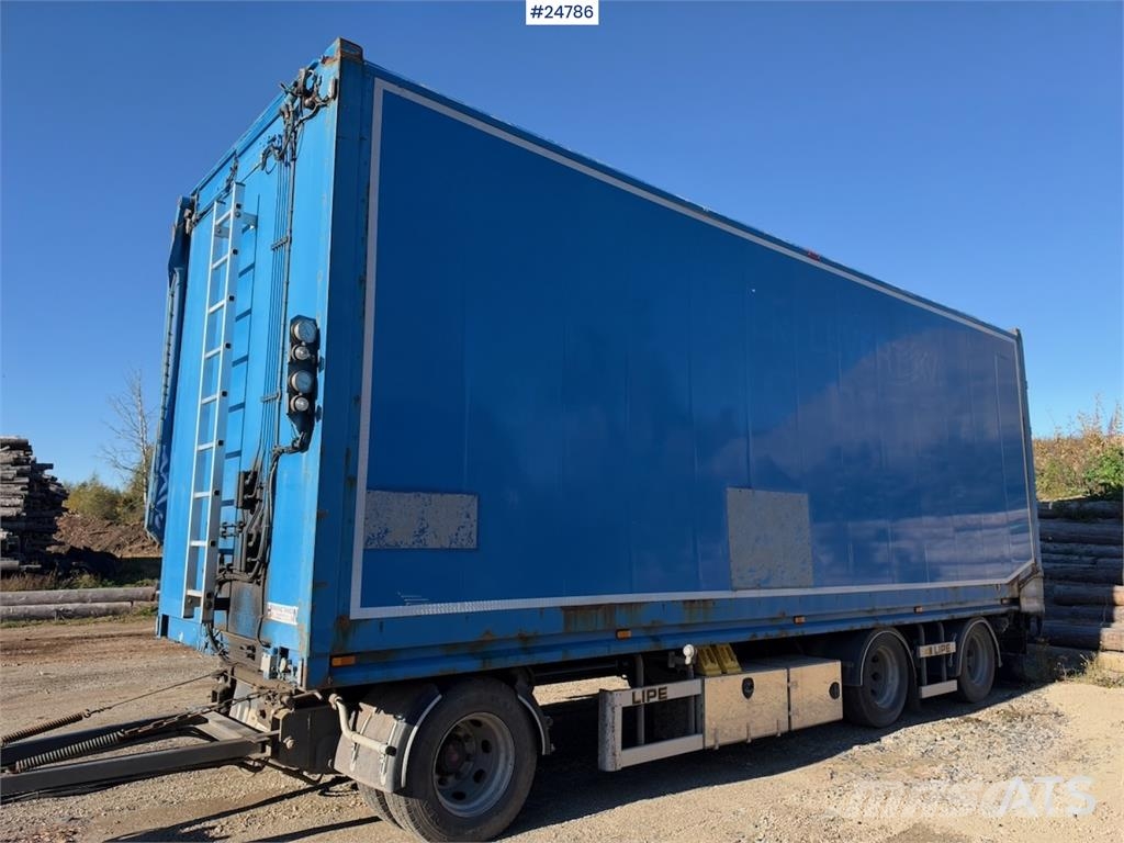 Lipe Wood Chip Trailer with Hydraulic Side Opening and Egyéb pótkocsik