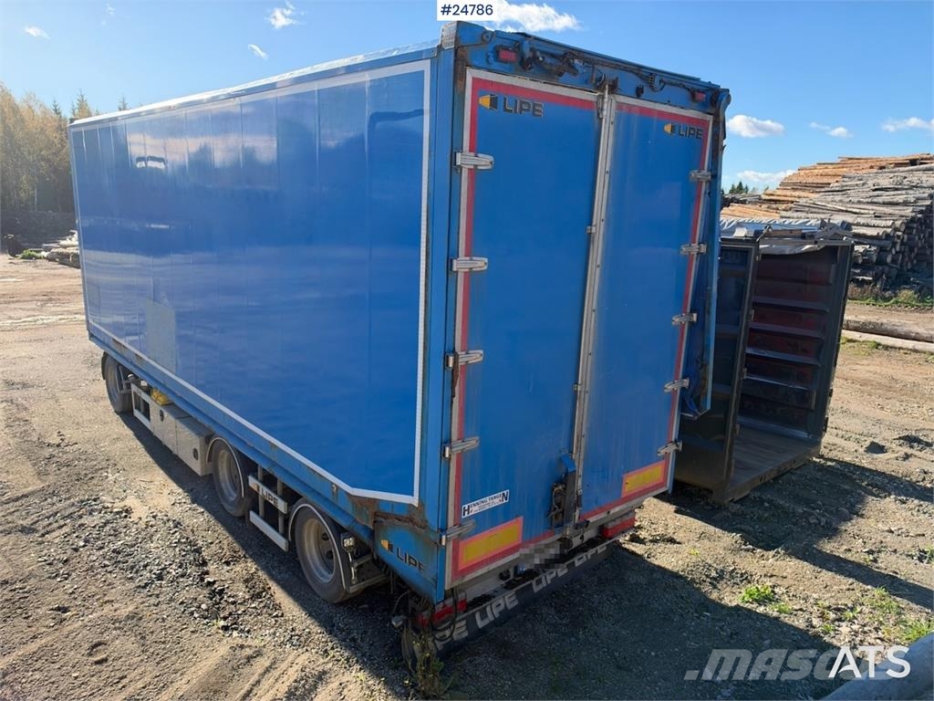 Lipe Wood Chip Trailer with Hydraulic Side Opening and Egyéb pótkocsik