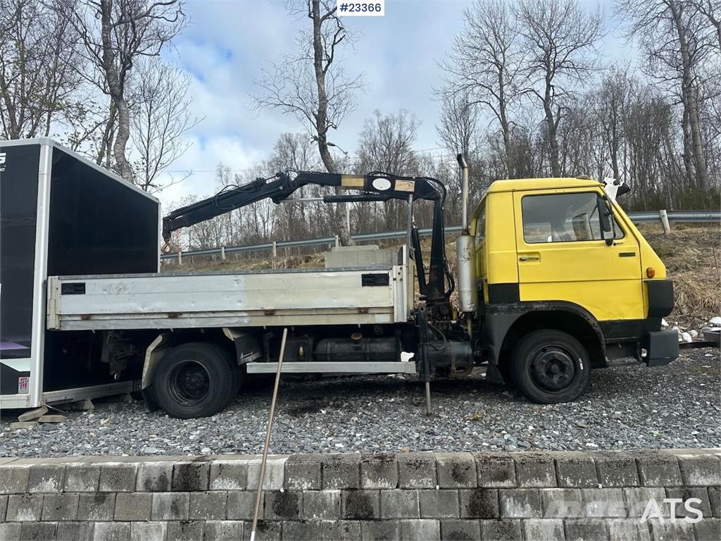 MAN 8.150 crane truck w/ 3-way tipper on the body. WAT Lastbil med kran
