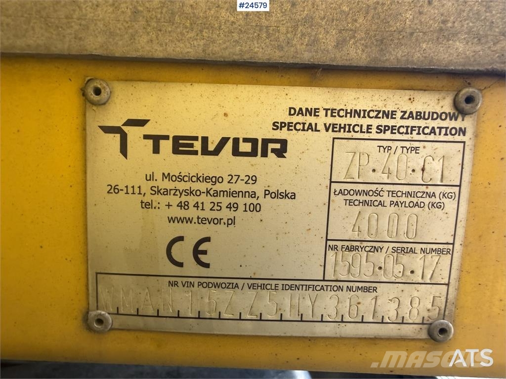 MAN TGL 12.220 Recovery truck with wheel-lift and Tevo Šleperi za vozila