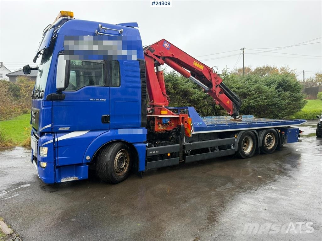 MAN TGX 26.580 6x2 Crane Truck with HMF 25.6 tm Crane Crane trucks
