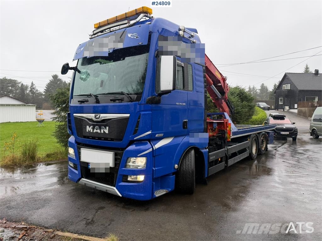 MAN TGX 26.580 6x2 Crane Truck with HMF 25.6 tm Crane Crane trucks