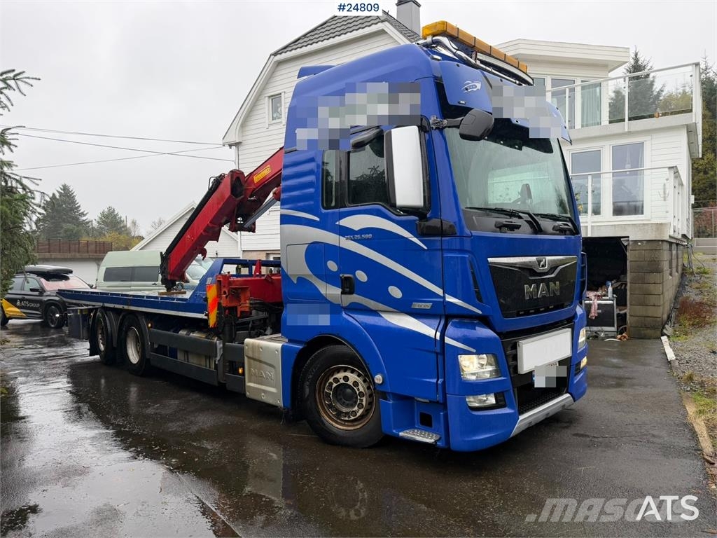 MAN TGX 26.580 6x2 Crane Truck with HMF 25.6 tm Crane Crane trucks