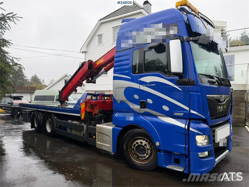 MAN TGX 26.580 6x2 Crane Truck with HMF 25.6 tm Crane Crane trucks