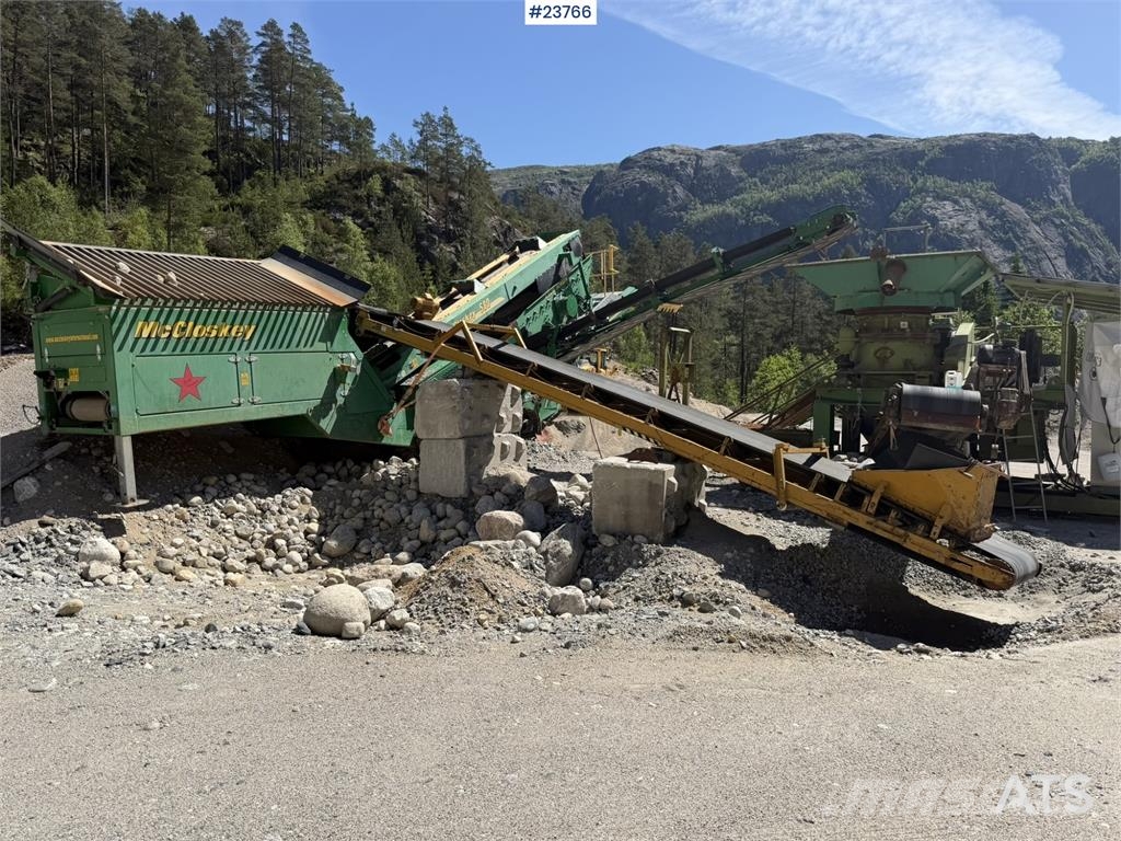 McCloskey S80 screening plant with Svedala Arbrå cone crushe غرابيل