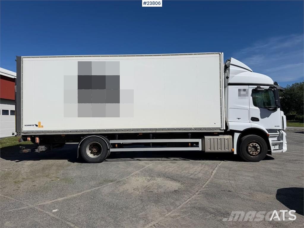 Mercedes-Benz Actros 1835L 4x2 box truck w/ ADR rigged, new clut شاحنات ذات هيكل صندوقي